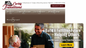 What Caringtransitionsfranchise.com website looked like in 2016 (7 years ago)