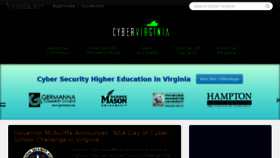 What Cyberva.virginia.gov website looked like in 2016 (7 years ago)