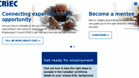 What Criec.ca website looked like in 2016 (7 years ago)