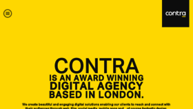 What Contra.agency website looked like in 2016 (7 years ago)