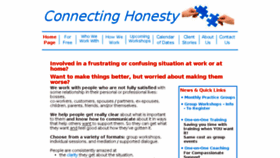 What Connectinghonesty.com website looked like in 2016 (7 years ago)