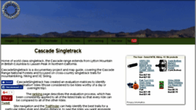 What Cascadesingletrack.com website looked like in 2016 (7 years ago)