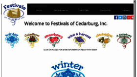 What Cedarburgchristmas.com website looked like in 2016 (7 years ago)