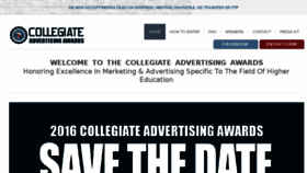 What Collegiateadawards.com website looked like in 2016 (7 years ago)