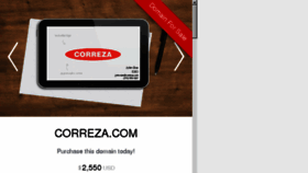 What Correza.com website looked like in 2016 (7 years ago)