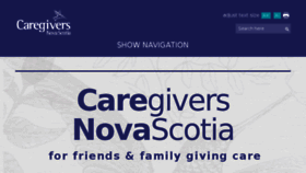 What Caregiversns.org website looked like in 2016 (7 years ago)