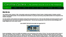 What Carolinacyclers.org website looked like in 2016 (7 years ago)