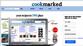 What Cookmarked.com website looked like in 2016 (7 years ago)