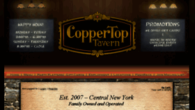 What Coppertoptavern.com website looked like in 2016 (7 years ago)