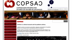 What Copsac.com website looked like in 2016 (7 years ago)
