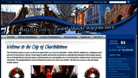 What Charlottetown.ca website looked like in 2016 (7 years ago)