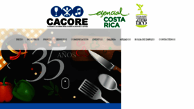 What Cacore.cr website looked like in 2016 (7 years ago)