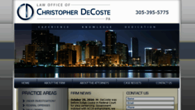 What Christopherdecoste.com website looked like in 2016 (7 years ago)