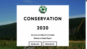 What Conservation2020canada.ca website looked like in 2016 (7 years ago)