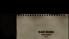 What Clarebeavan.com website looked like in 2016 (7 years ago)