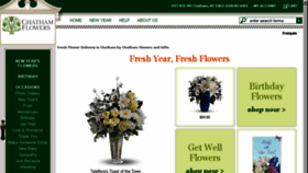 What Chathamflowers.com website looked like in 2016 (7 years ago)