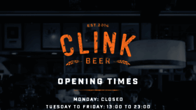 What Clinkbeer.com website looked like in 2016 (7 years ago)