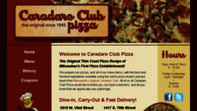 What Caradaroclubpizza.com website looked like in 2016 (7 years ago)