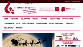 What Creation-bougies.fr website looked like in 2017 (7 years ago)