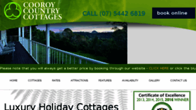 What Cooroycountrycottages.com.au website looked like in 2017 (7 years ago)