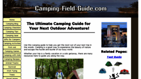 What Camping-field-guide.com website looked like in 2017 (7 years ago)