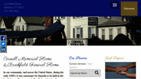 What Cornellmemorial.com website looked like in 2017 (7 years ago)