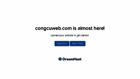 What Congcuweb.com website looked like in 2017 (7 years ago)
