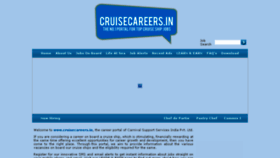 What Cruisecareers.in website looked like in 2017 (7 years ago)