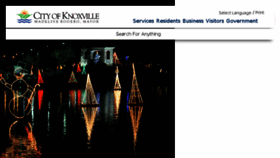 What Cityofknoxville.org website looked like in 2017 (7 years ago)