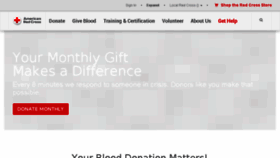 What Chapters.redcross.org website looked like in 2017 (7 years ago)