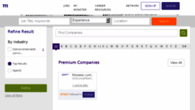 What Company.monster.com.hk website looked like in 2017 (7 years ago)