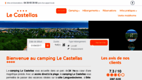 What Campinglecastellas.com website looked like in 2017 (7 years ago)