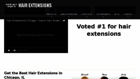 What Chicagohairextensionssalon.com website looked like in 2017 (7 years ago)