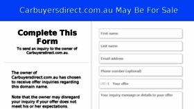 What Carbuyersdirect.com.au website looked like in 2017 (7 years ago)