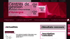 What Cdg63.fr website looked like in 2017 (7 years ago)