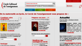 What Cercle-enseignement.com website looked like in 2017 (7 years ago)