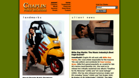 What Chaplinpr.com website looked like in 2017 (7 years ago)