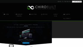 What Chirobuilt.com website looked like in 2017 (7 years ago)
