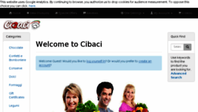 What Cibaci.it website looked like in 2017 (7 years ago)
