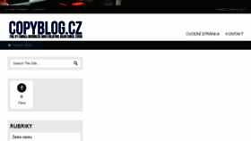 What Copyblog.cz website looked like in 2017 (7 years ago)