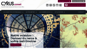 What Cyrusconseil.fr website looked like in 2017 (7 years ago)