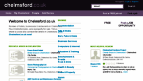 What Chelmsford.co.uk website looked like in 2017 (7 years ago)