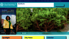 What Cityofrochester.gov website looked like in 2017 (7 years ago)