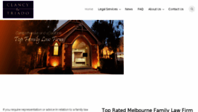 What Clancytriado.com.au website looked like in 2017 (7 years ago)