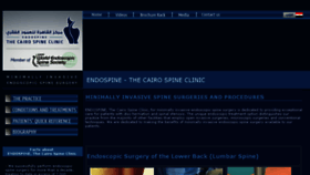 What Cairospineclinic.com website looked like in 2017 (7 years ago)
