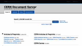 What Cdsweb.cern.ch website looked like in 2017 (7 years ago)