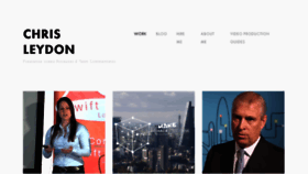 What Chrisleydon.com website looked like in 2017 (9 years ago)
