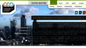 What Constructionspecialists.org website looked like in 2017 (7 years ago)