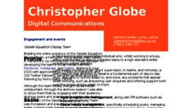 What Chrisglobe.co.uk website looked like in 2017 (7 years ago)