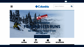 What Columbiasportswear.cz website looked like in 2017 (7 years ago)
